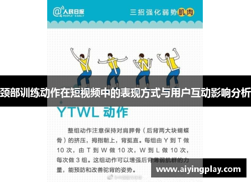 颈部训练动作在短视频中的表现方式与用户互动影响分析